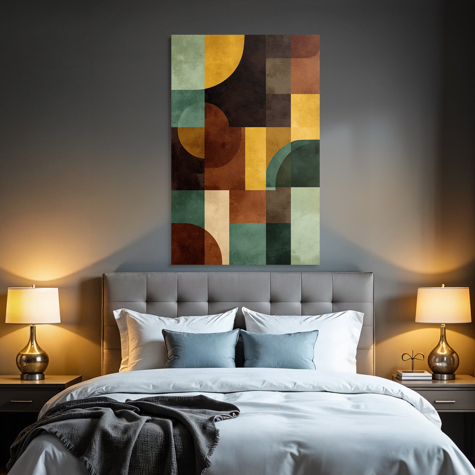 Abstract geometric design with shapes and colors
