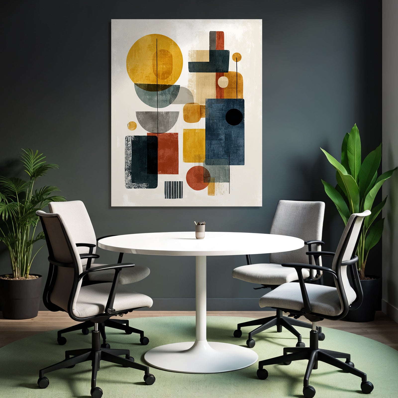 Abstrakte Geometrische Komposition Moderne Kunst Aesthetik