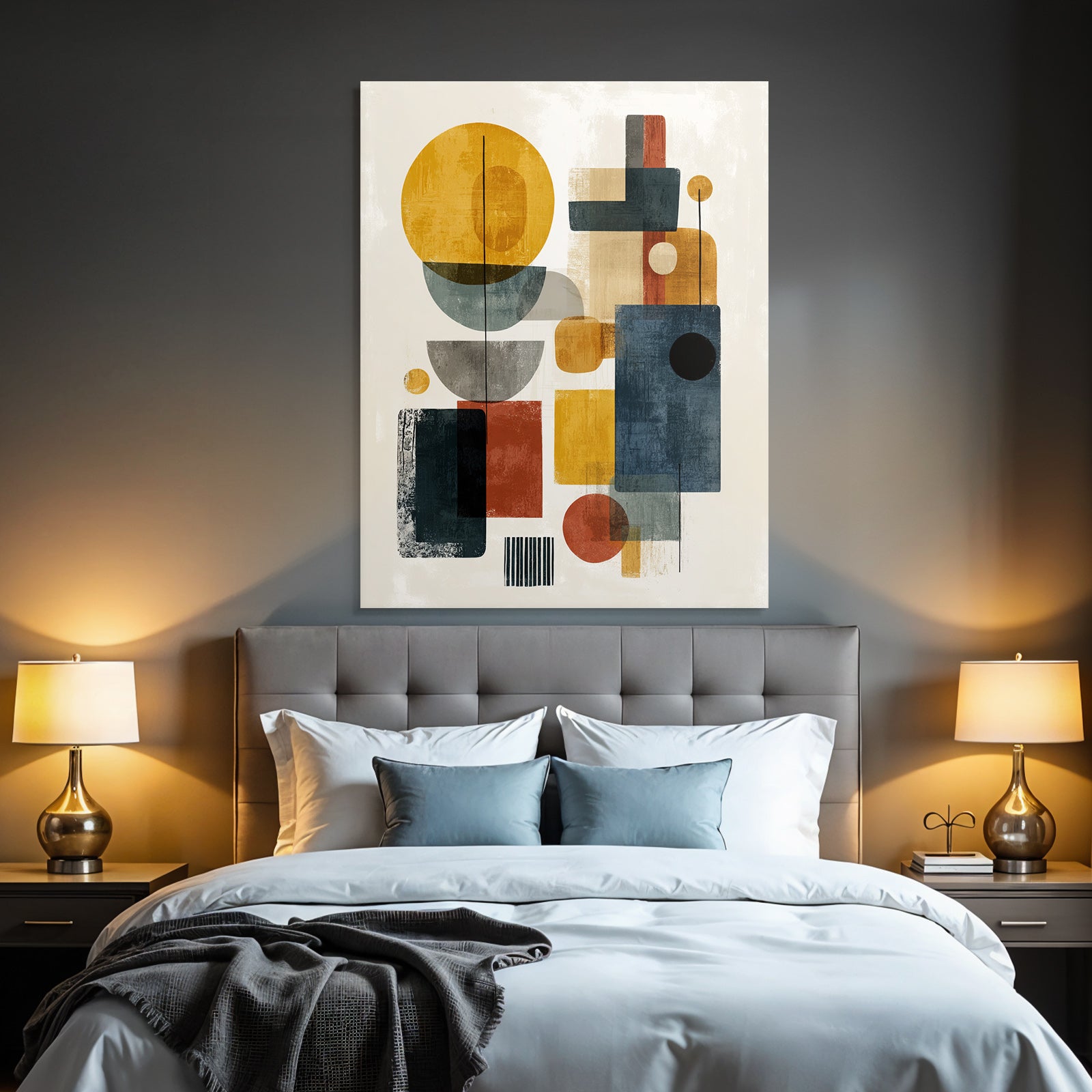 Abstrakte Geometrische Komposition Moderne Kunst Aesthetik