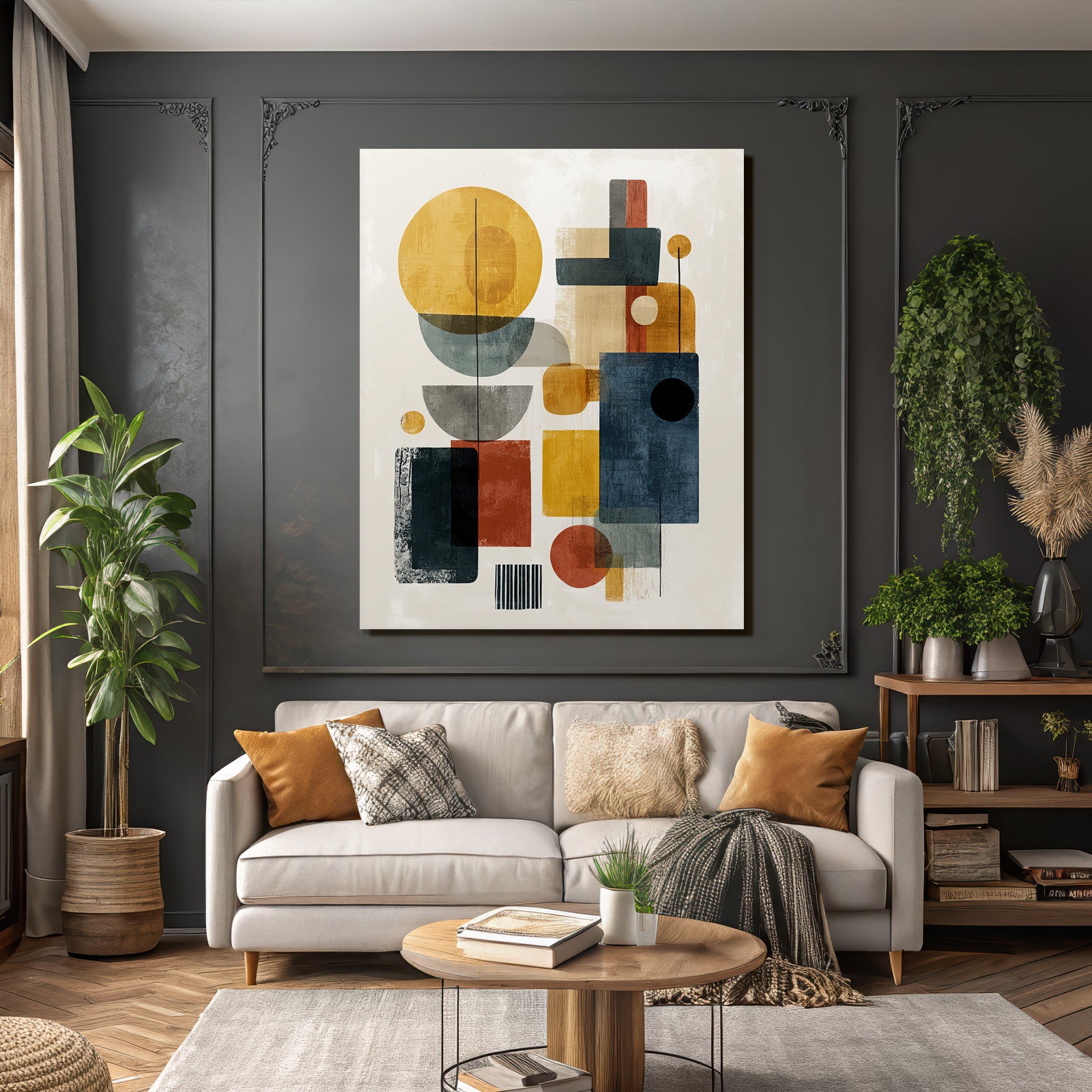 Abstrakte Geometrische Komposition Moderne Kunst Aesthetik