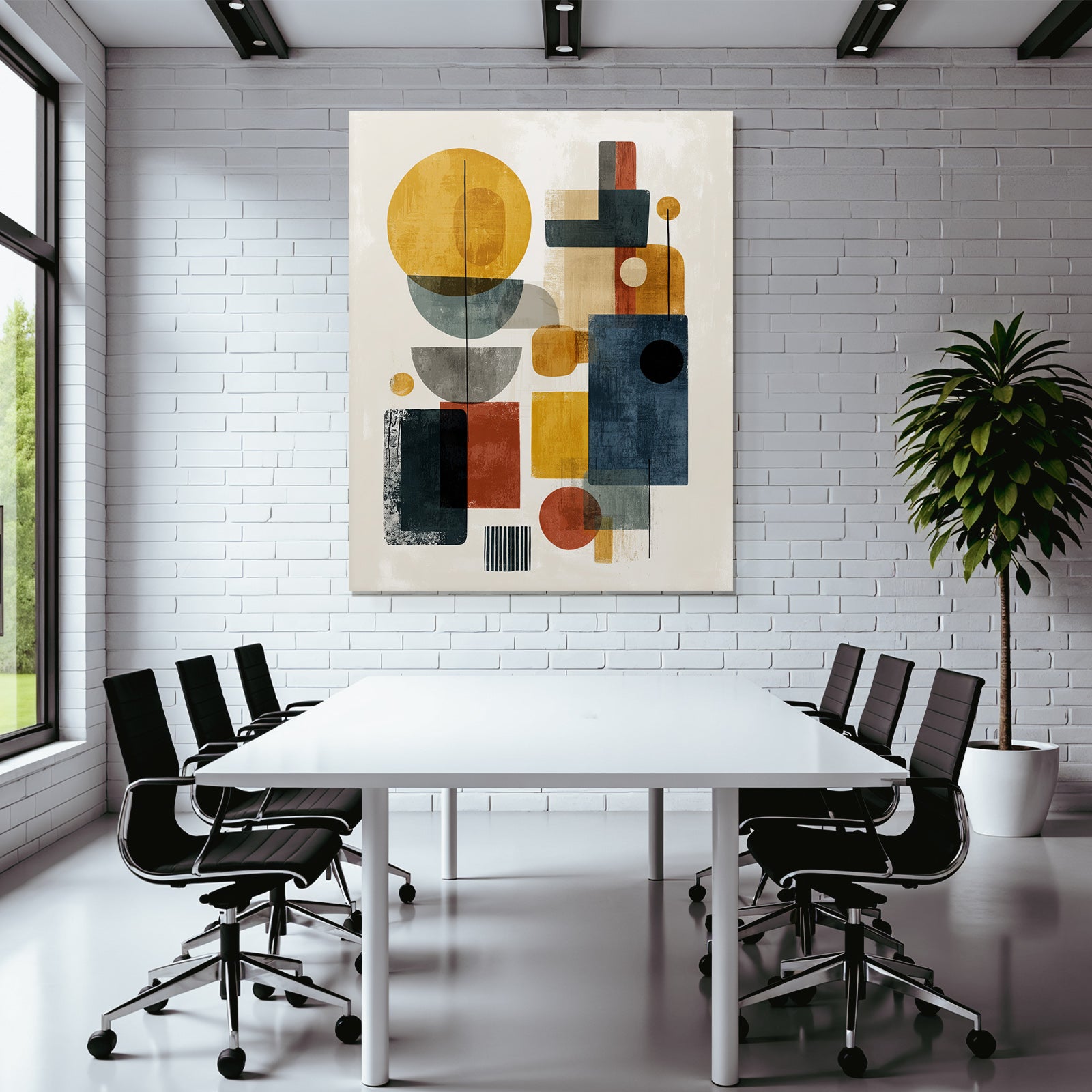 Abstrakte Geometrische Komposition Moderne Kunst Aesthetik