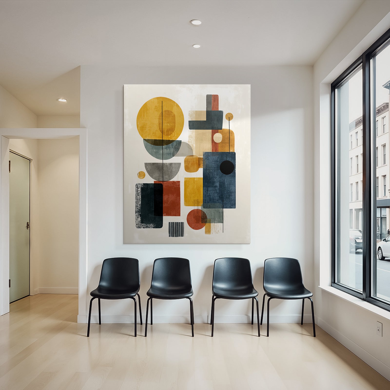 Abstrakte Geometrische Komposition Moderne Kunst Aesthetik