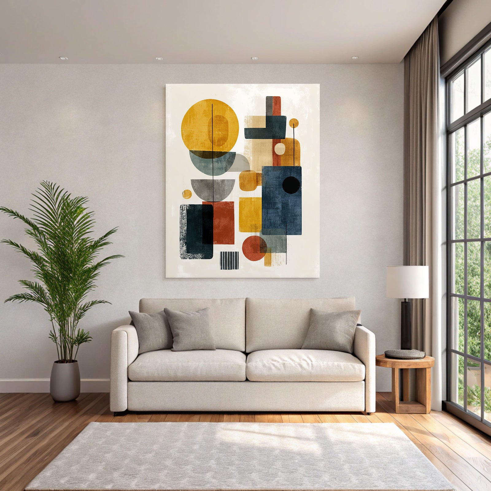 Abstrakte Geometrische Komposition Moderne Kunst Aesthetik