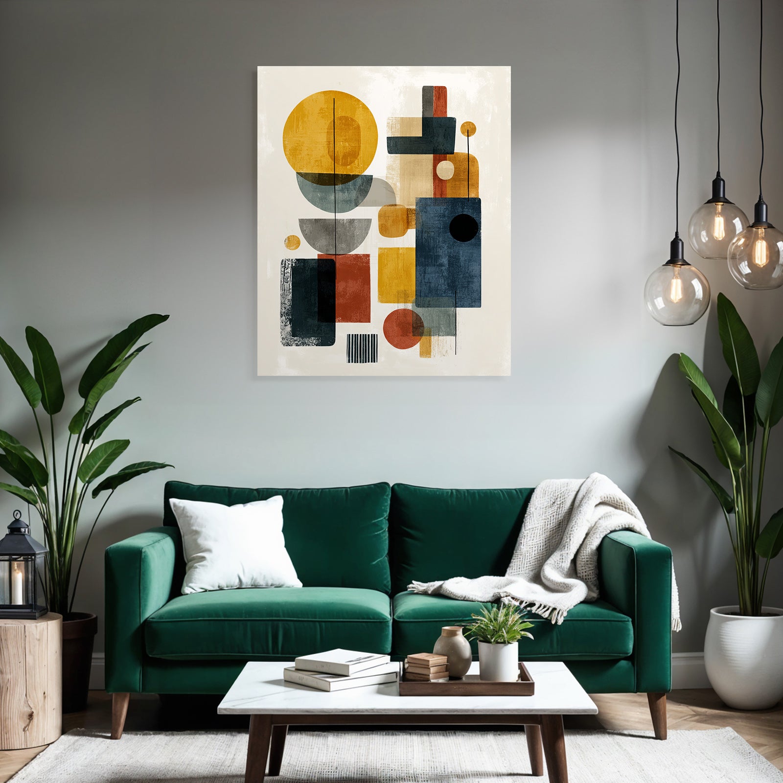 Abstrakte Geometrische Komposition Moderne Kunst Aesthetik