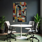 Abstrakte Geometrische Komposition Zeitgenoessische Kunst Design