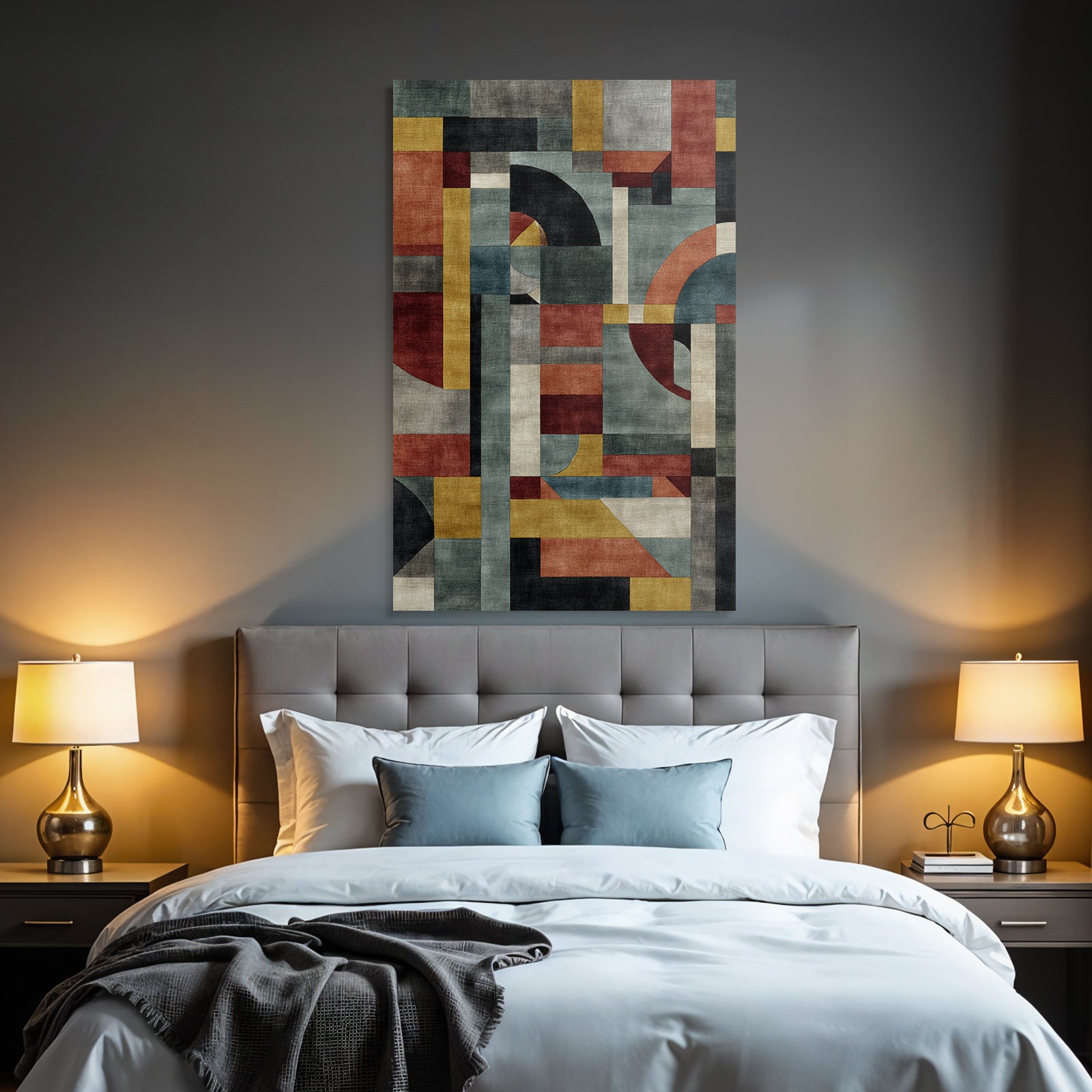 Abstract Geometric Composition Contemporary Art Design