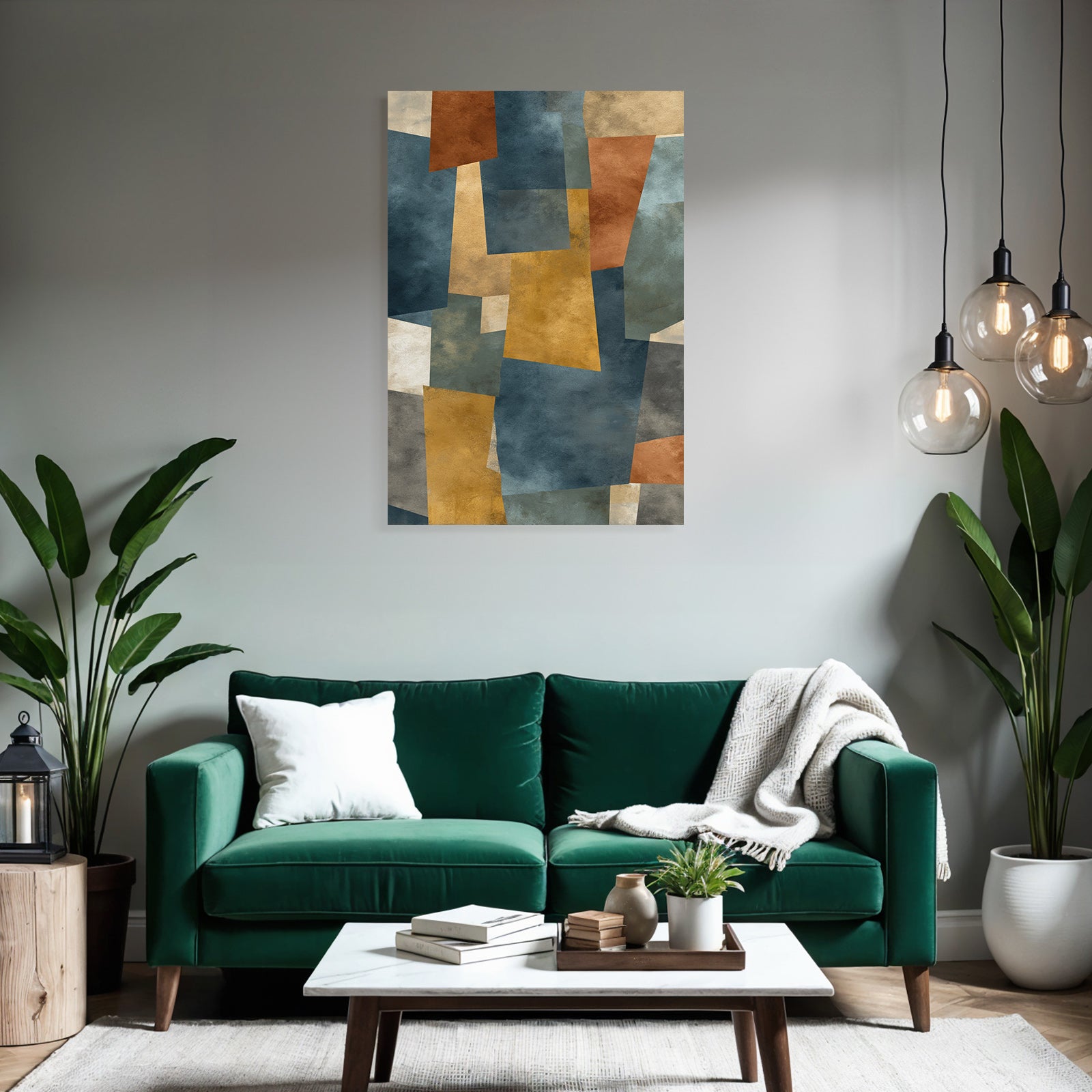 Abstrakte Gestalt Bunte Formen Texturiert