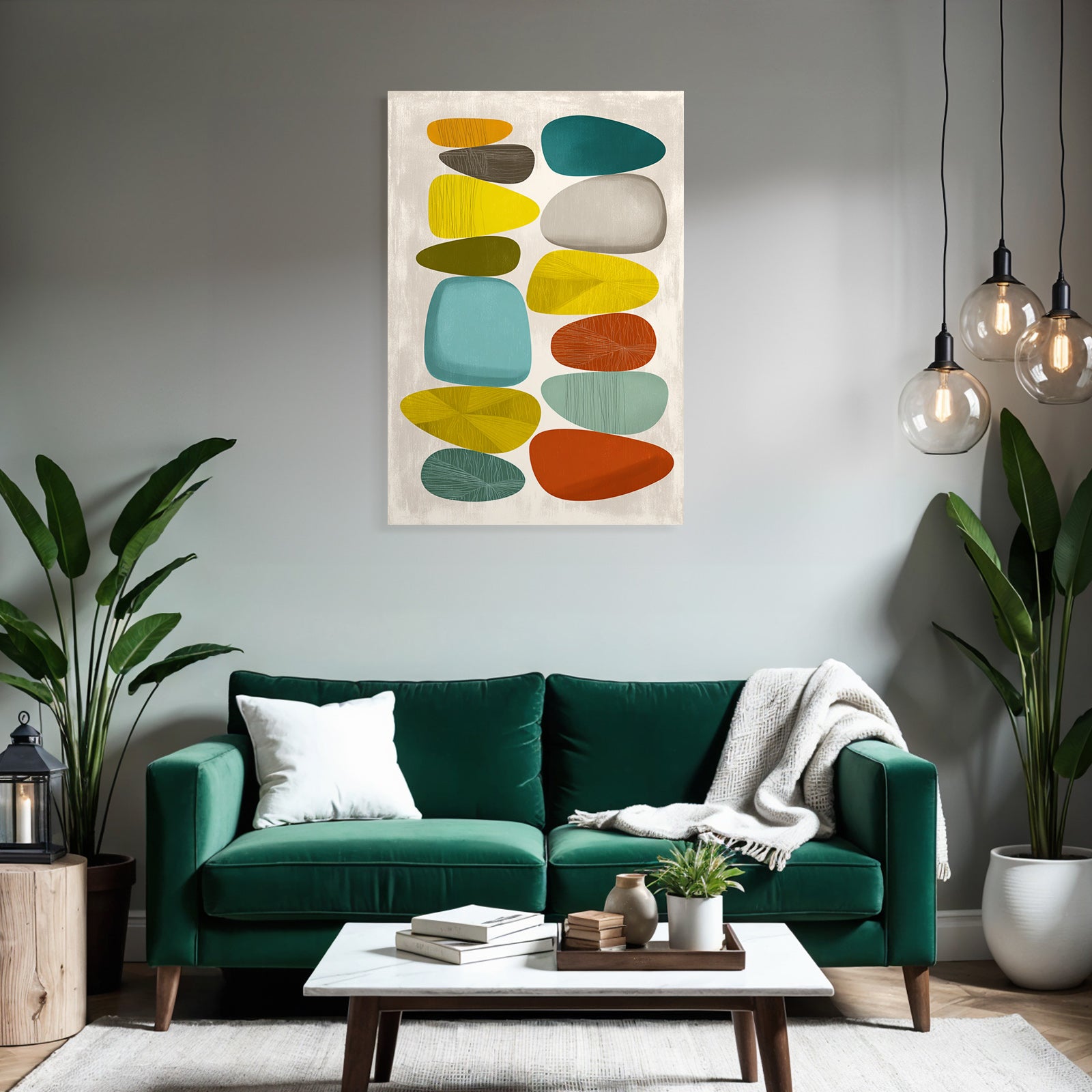 Abstrakte Illustration Bunte Kieselsteine Jpg