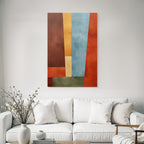 Abstract composition colorful shapes