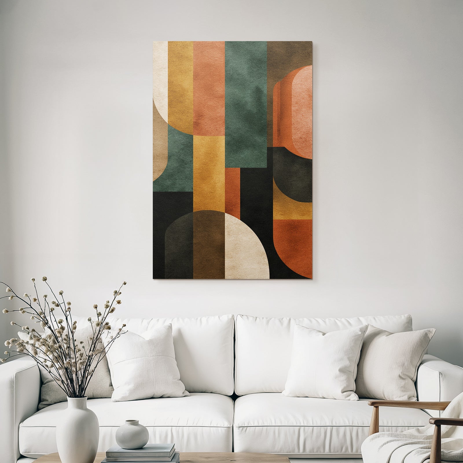 Abstract Composition Shapes Colors Digital Artwork