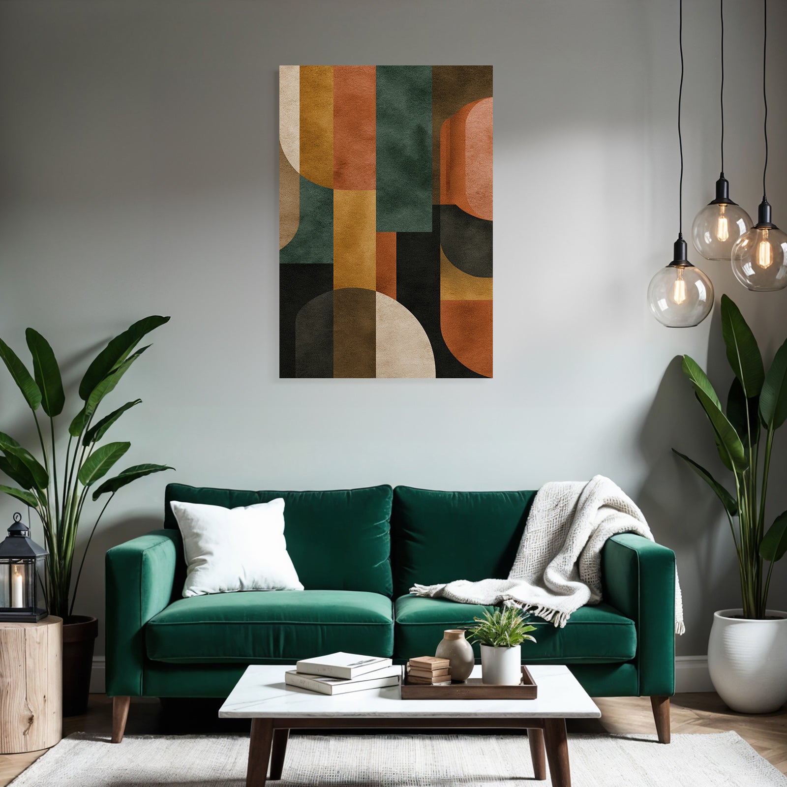 Abstract Composition Shapes Colors Digital Artwork