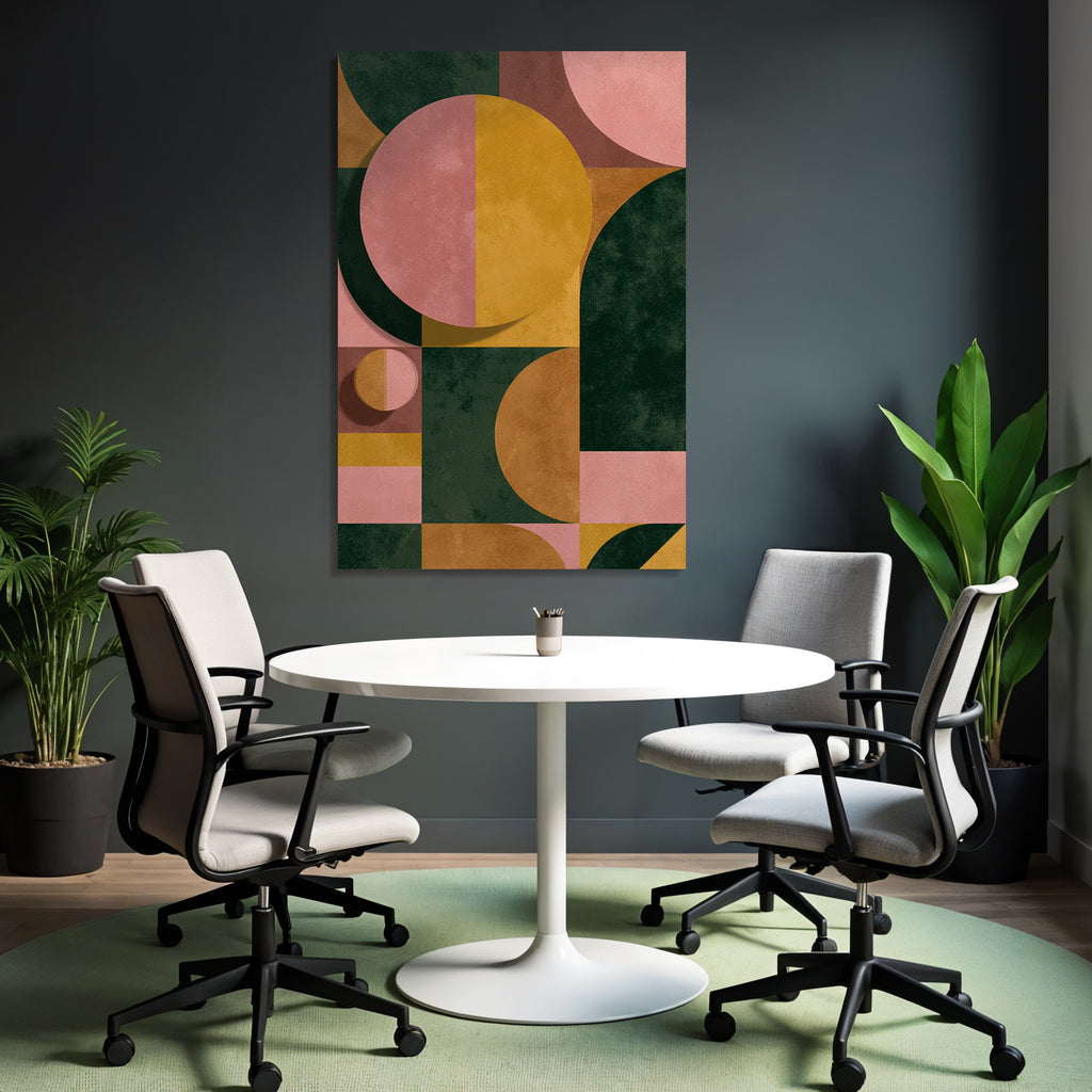 Abstrakte Komposition Geometrische Formen Farben Jpg