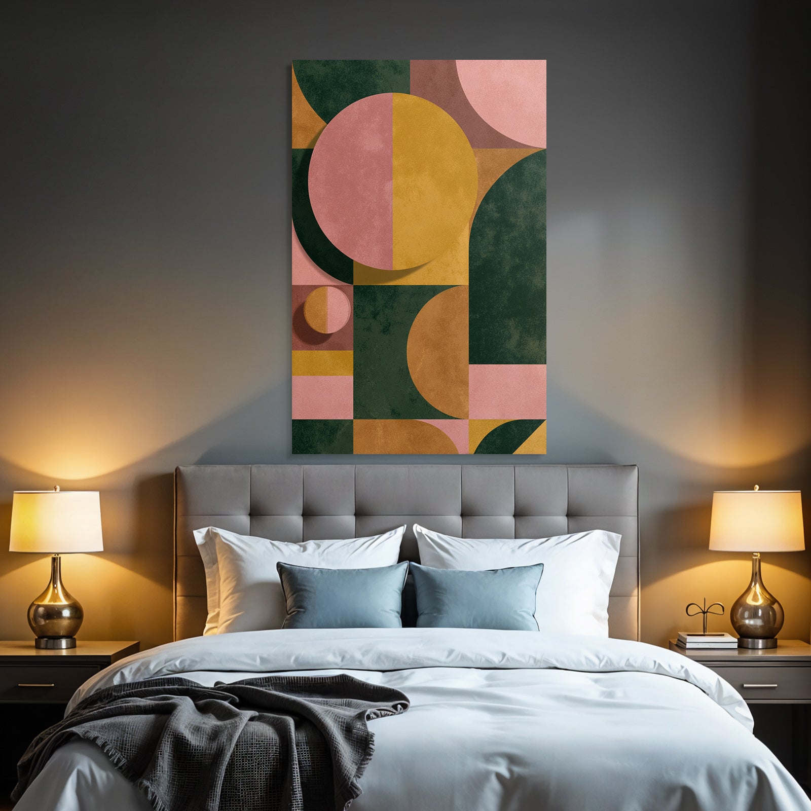 Abstract Composition Geometric Shapes Colors Jpg