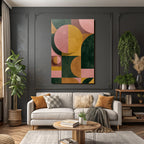 Abstrakte Komposition Geometrische Formen Farben Jpg