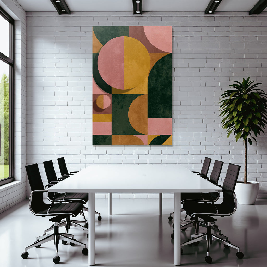 Abstrakte Komposition Geometrische Formen Farben Jpg