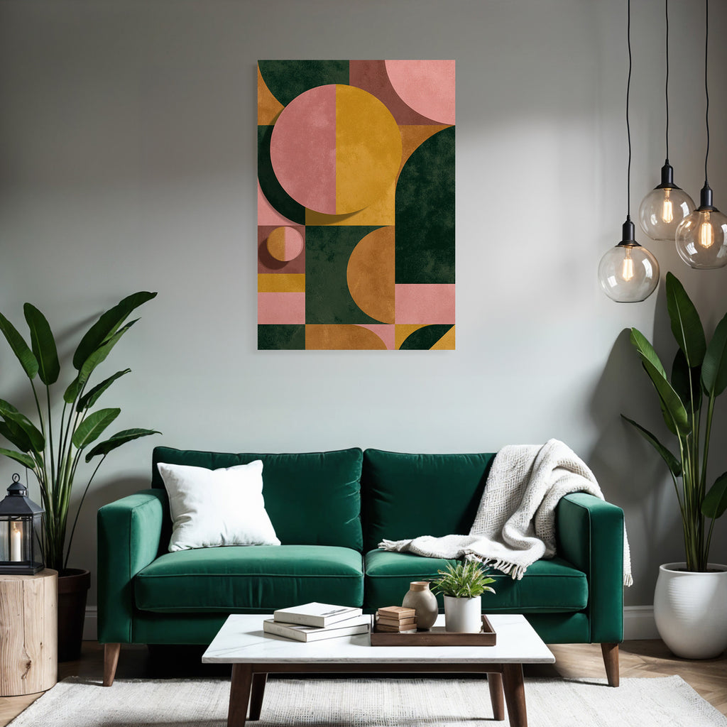 Abstrakte Komposition Geometrische Formen Farben Jpg