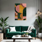 Abstrakte Komposition Geometrische Formen Farben Jpg