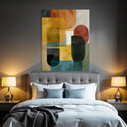 Abstrakte Komposition Geometrische Formen Moderne Kunst