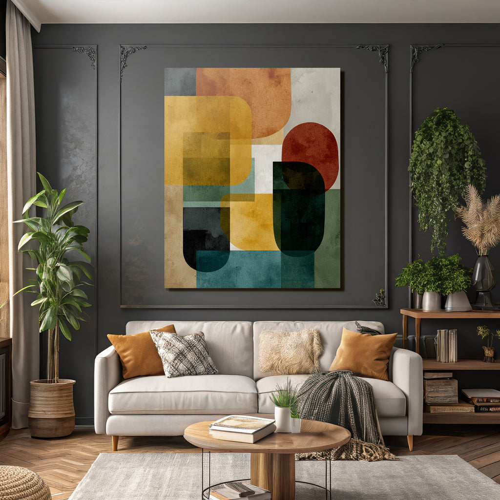 Abstrakte Komposition Geometrische Formen Moderne Kunst