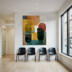 Abstrakte Komposition Geometrische Formen Moderne Kunst