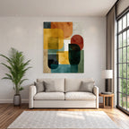 Abstrakte Komposition Geometrische Formen Moderne Kunst
