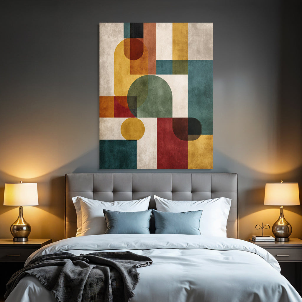 Abstrakte Komposition Geometrische Formen Modernkunst