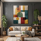 Abstrakte Komposition Geometrische Formen Modernkunst