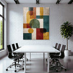Abstrakte Komposition Geometrische Formen Modernkunst