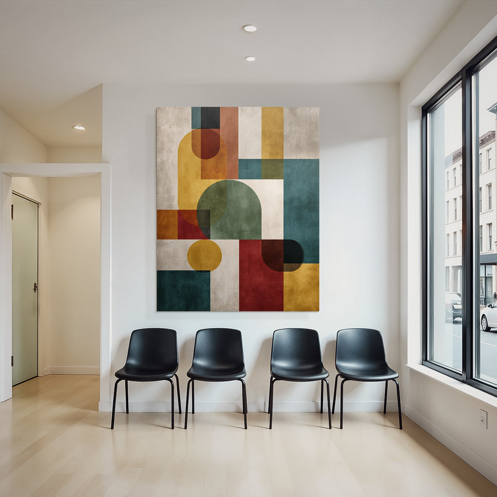Abstrakte Komposition Geometrische Formen Modernkunst
