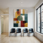 Abstrakte Komposition Geometrische Formen Modernkunst