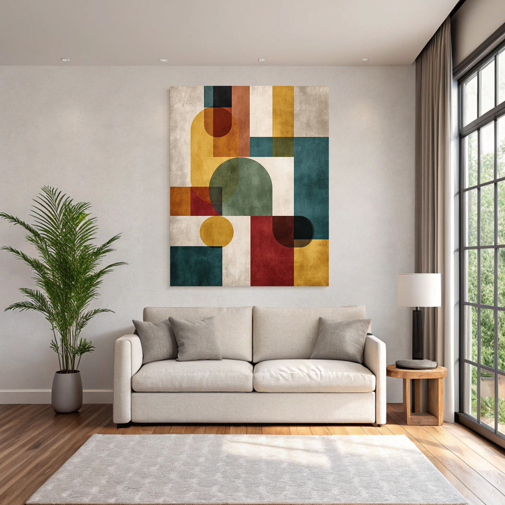 Abstrakte Komposition Geometrische Formen Modernkunst
