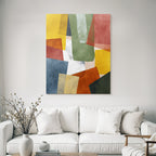 Abstract Composition Different Shapes Colors Digital Art