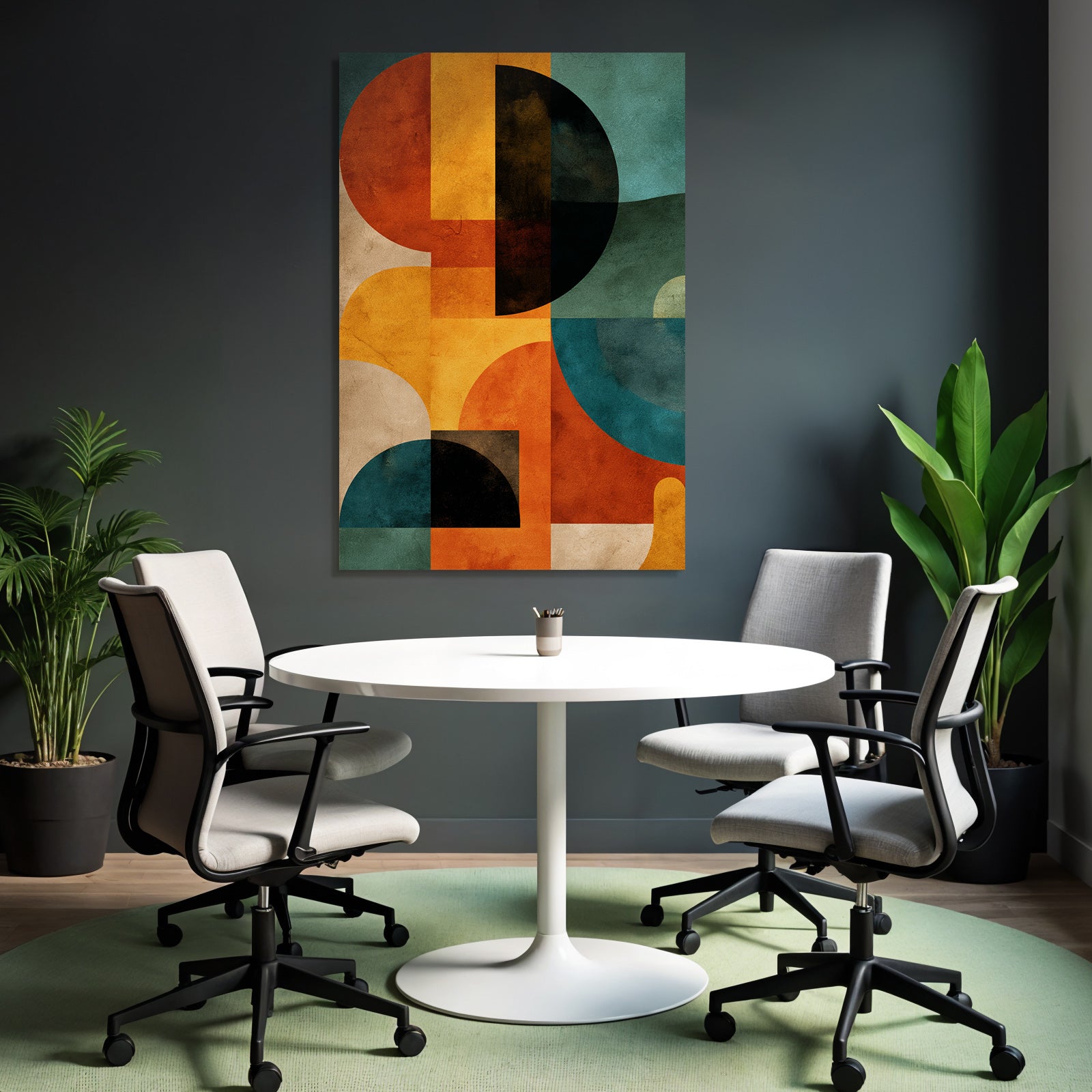 Abstrakte Kunst Geometrische Formen Farben