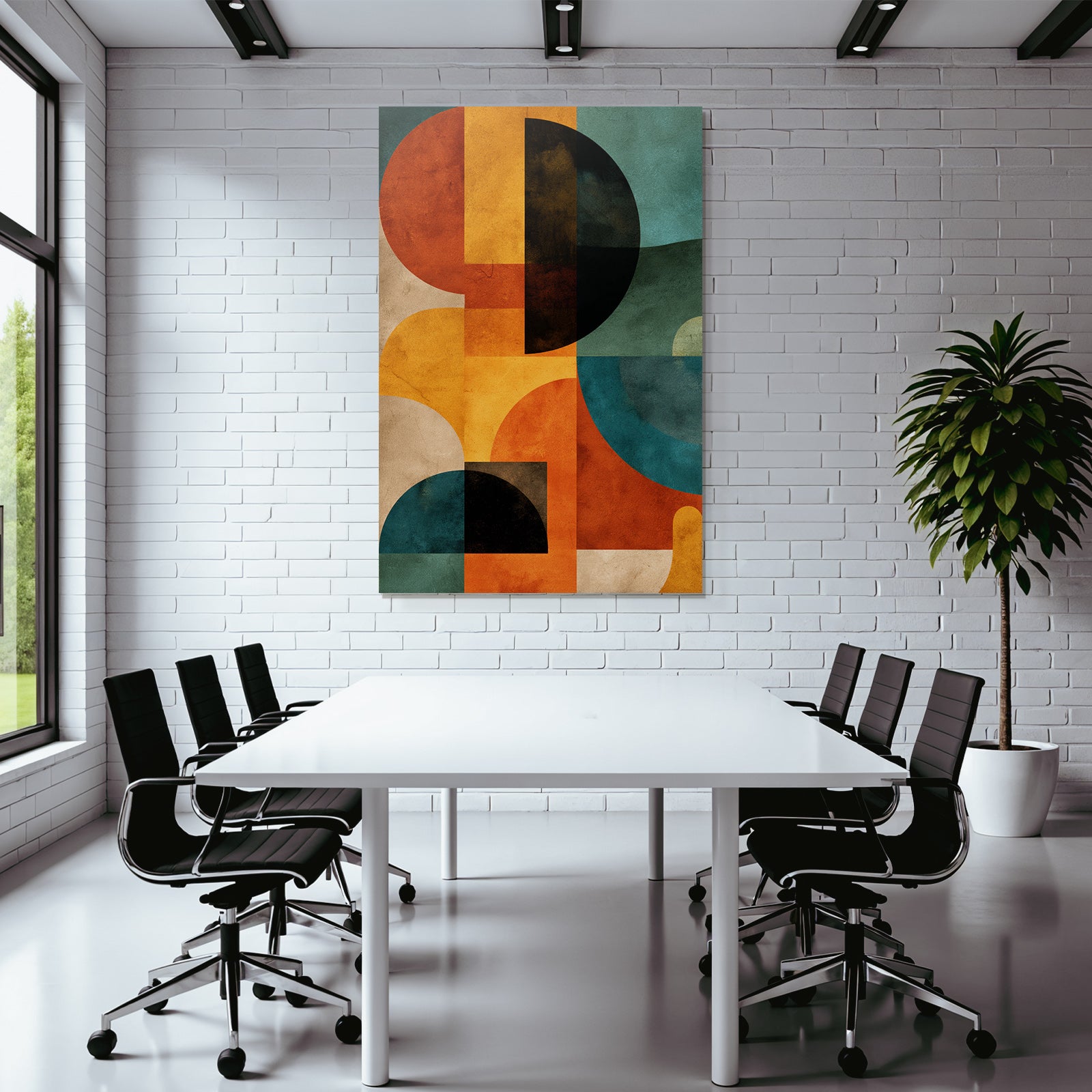 Abstrakte Kunst Geometrische Formen Farben