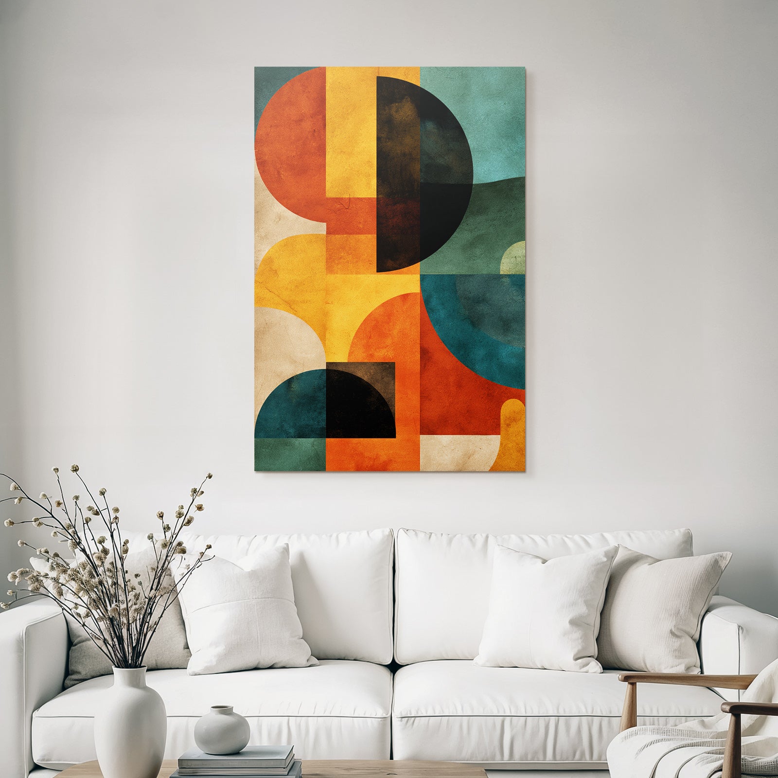 Abstrakte Kunst Geometrische Formen Farben