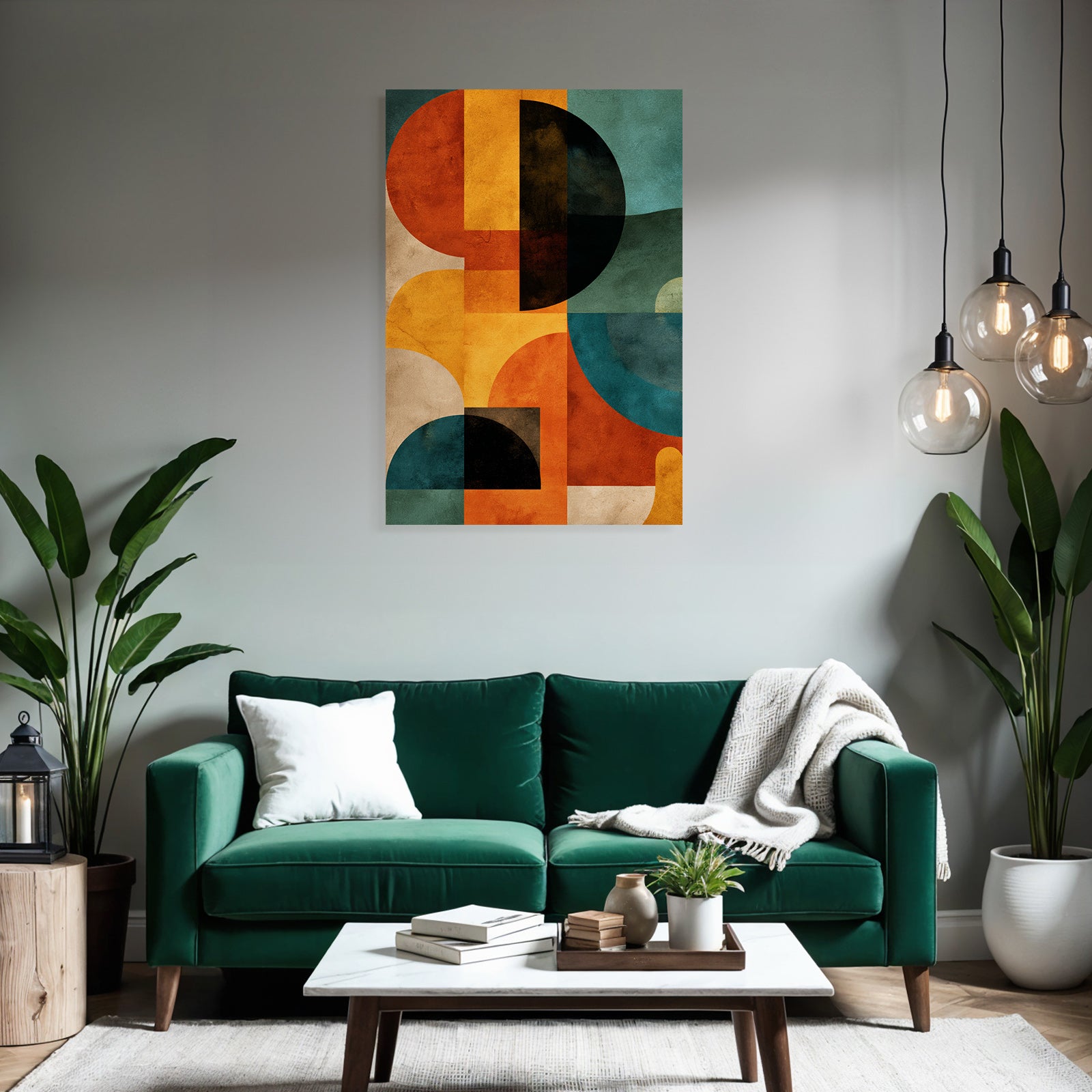 Abstrakte Kunst Geometrische Formen Farben