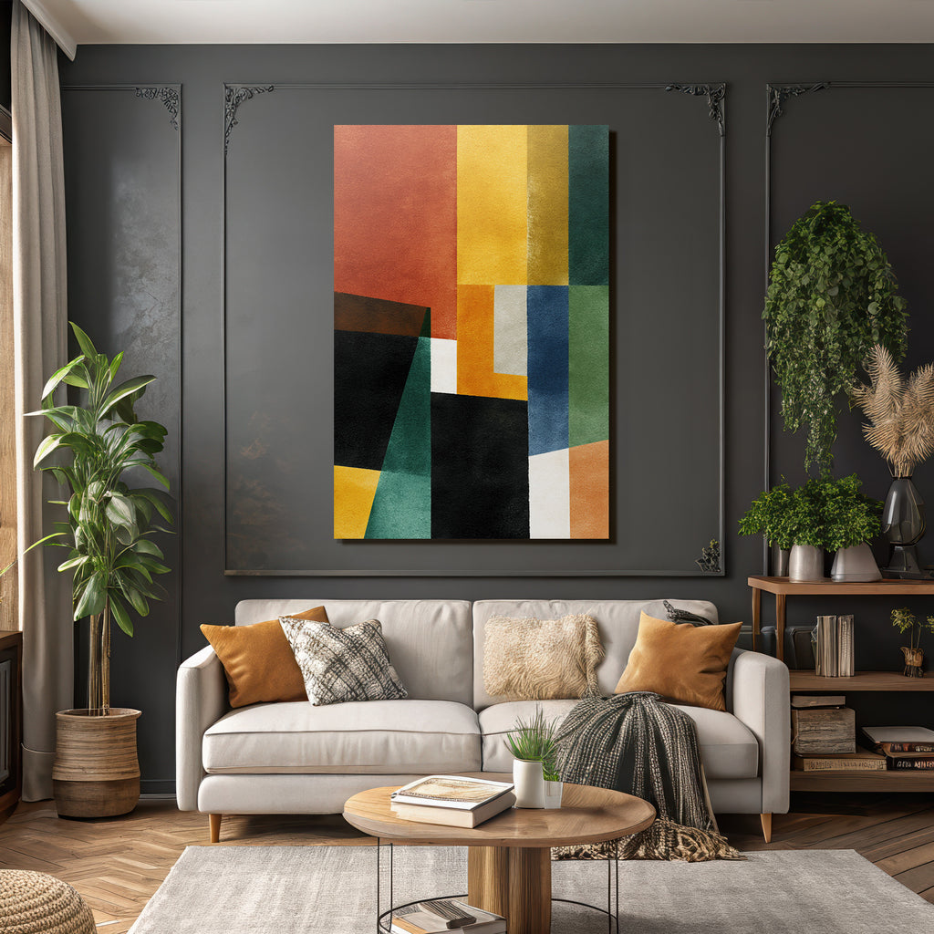 Abstrakte Kunst Geometrische Formen Farben Jpg