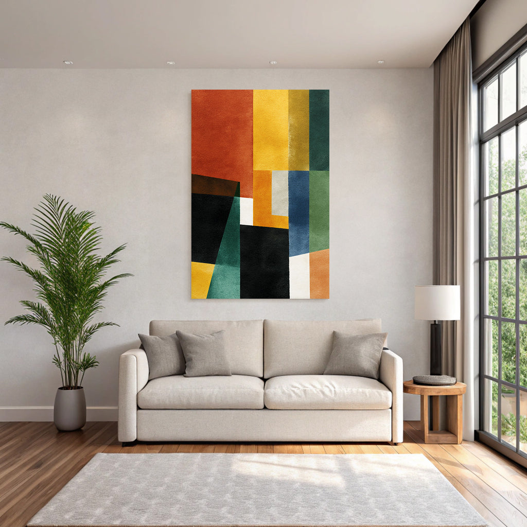 Abstrakte Kunst Geometrische Formen Farben Jpg