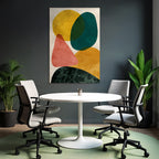 Abstrakte Kunst Geometrische Formen Farbenfroh Farbenjpg