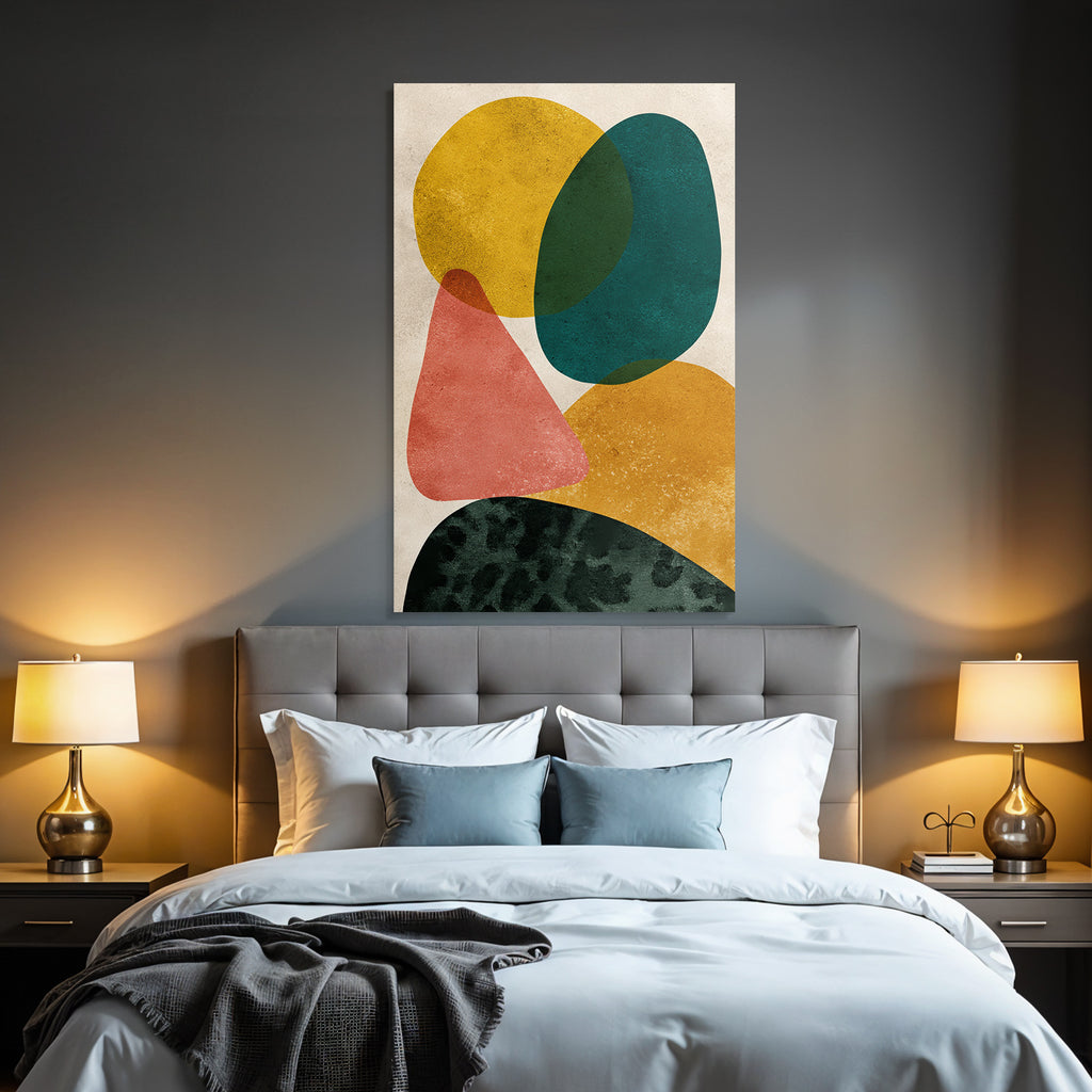 Abstrakte Kunst Geometrische Formen Farbenfroh Farbenjpg
