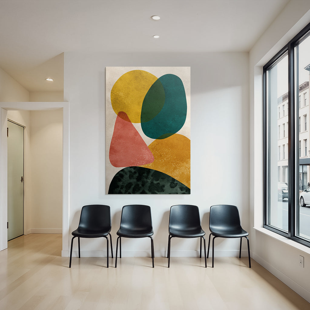 Abstrakte Kunst Geometrische Formen Farbenfroh Farbenjpg