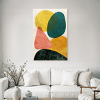 Abstrakte Kunst Geometrische Formen Farbenfroh Farbenjpg