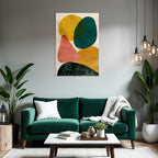 Abstrakte Kunst Geometrische Formen Farbenfroh Farbenjpg