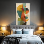 Abstrakte Kunst Geometrische Formen Gesicht Figur