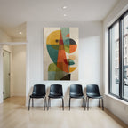 Abstrakte Kunst Geometrische Formen Gesicht Figur