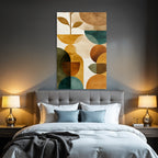 Abstrakte Kunst Geometrische Formen Pflanzen Motiv