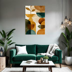 Abstrakte Kunst Geometrische Formen Pflanzen Motiv