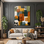 Abstraktes Design Ausfarbigen Formen