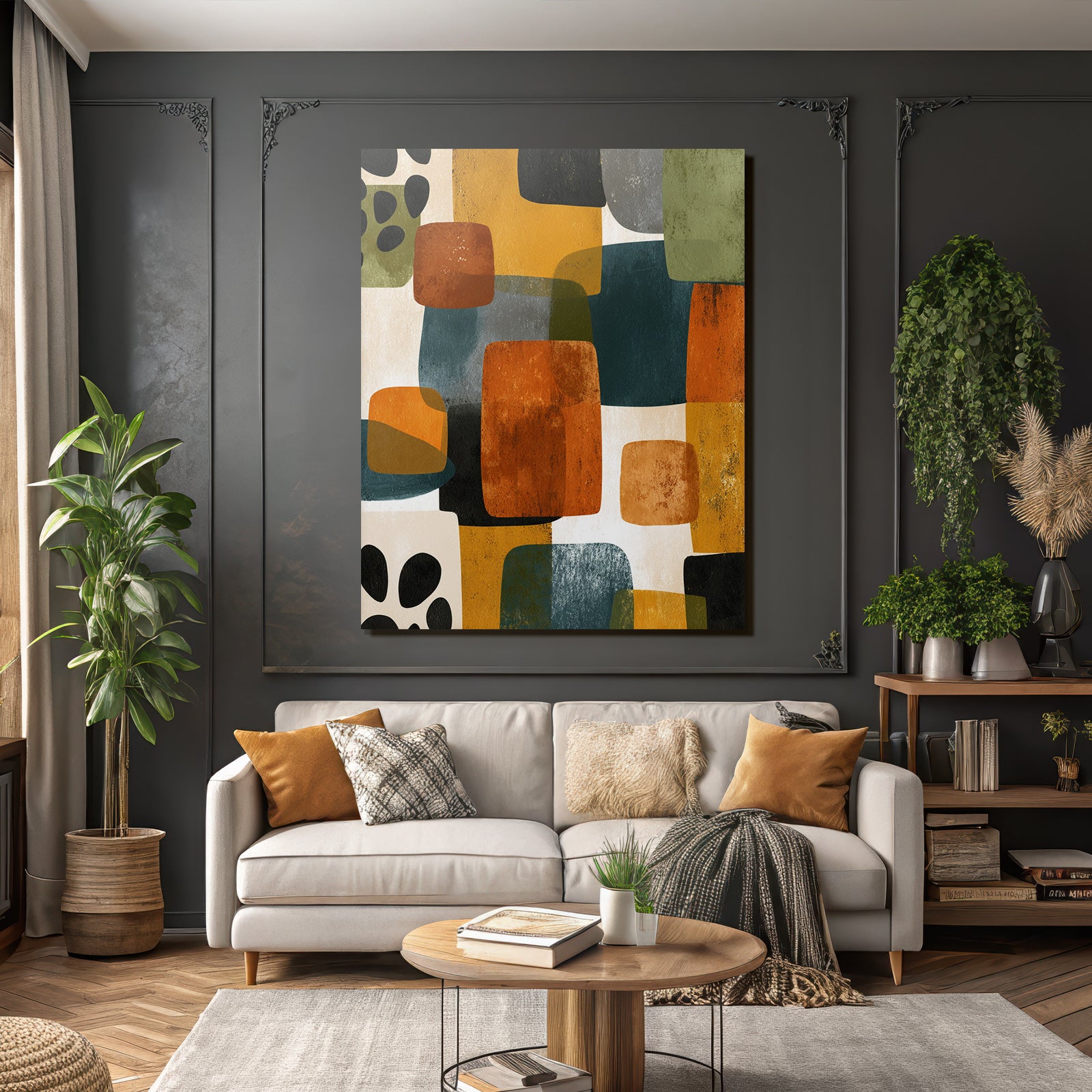 Abstraktes Design Ausfarbigen Formen