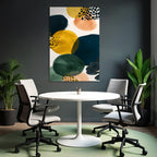 Abstraktes Design Bunte Kreisausschnitte Aquarell Hintergrund